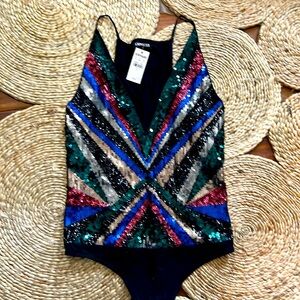 Express Sequin Bodysuit